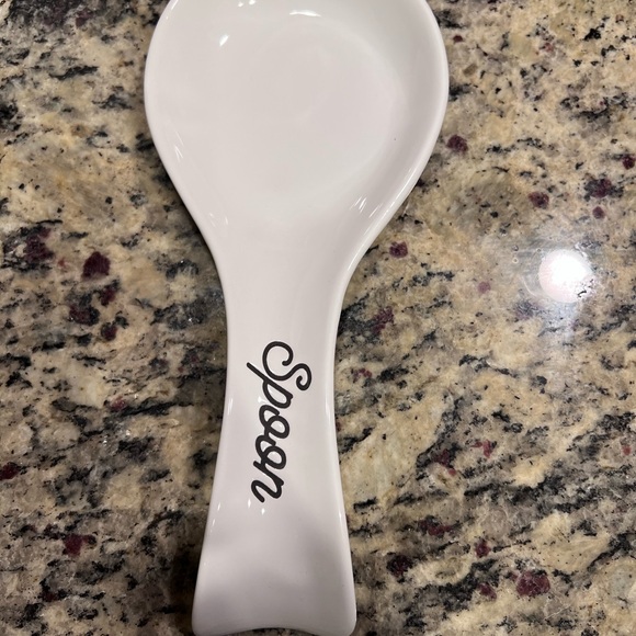 Farmhouse White and Black Butter Dish Set with Spoon and Spreader - Picture 5 of 6